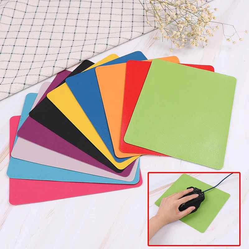 2pcs/set 215*175mm Ultra Thin Rubber Cloth Square Mouse Pad Mat Slim Mousepad For PC Optical Laser Mouse Trackball Mice