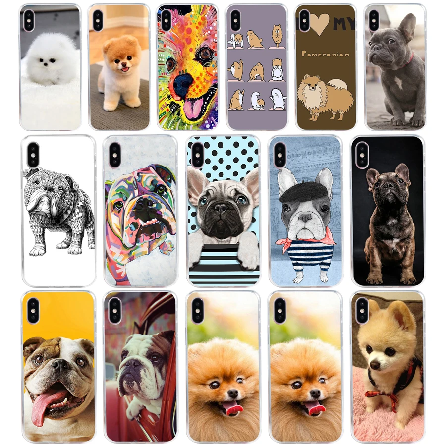 

118AQ Pomeranian Soft Silicone Tpu Cover phone Case for iphone 5 5s se X XR XS Max case