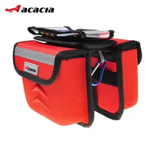 Acacia/велосипед труба сумка комплект для велосипеда Велоспорт Передний карман верхняя труба Рамка Пакет двуспальная кровать сумка жесткая оболочка сенсорный телефон сумка
