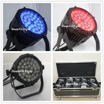 

(Flycase) 10pcs/lot 36x3w rgb led par light 3in1 wash lyre dmx par rgb dj color outdoor par led