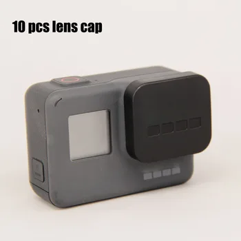 

10cs For Gopro Hero 5/6/7 Lens Cap Cover Gopro Hero Accessories Black Protetive Lens Cover For Gopro Go Pro Hero 5 6 Action Cam