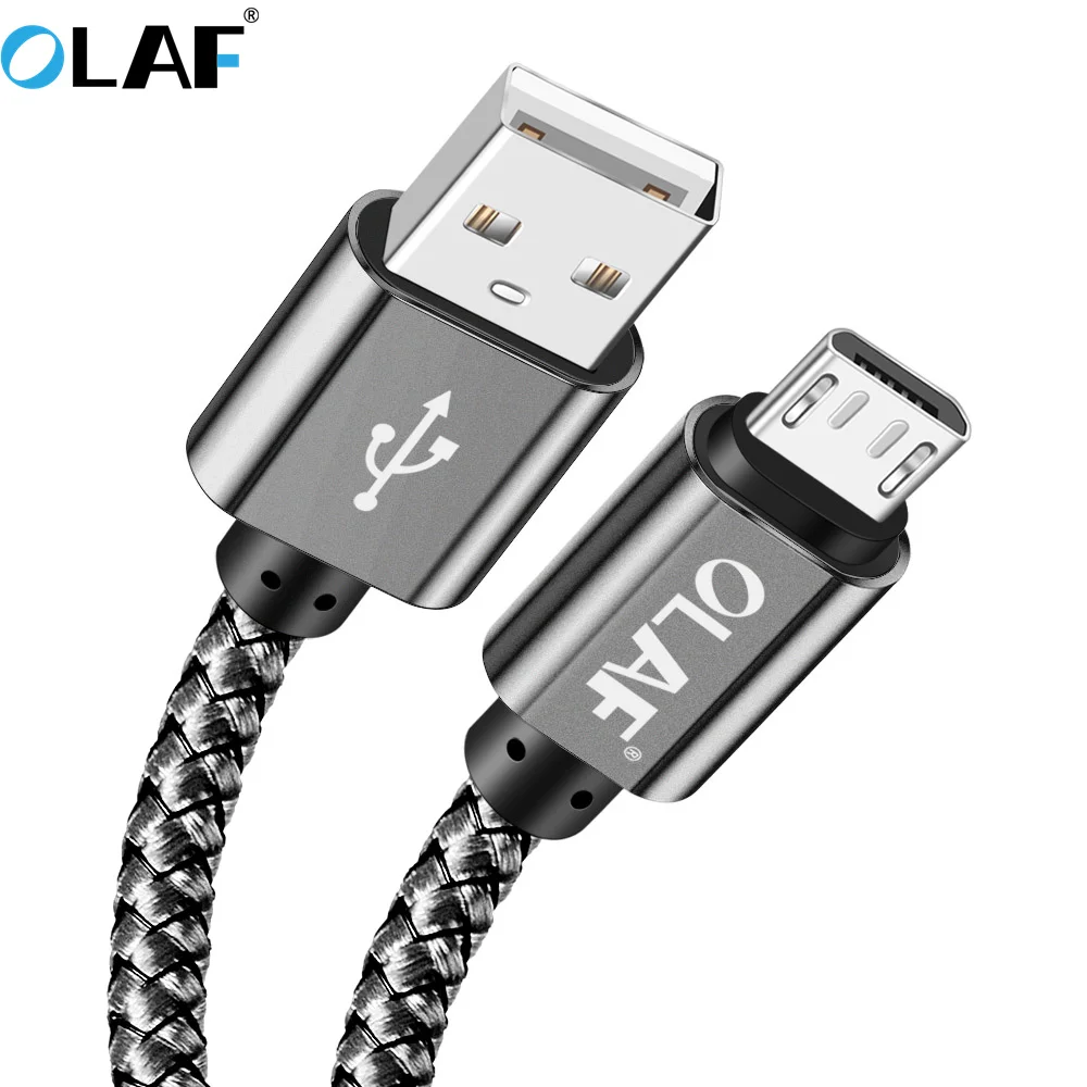 Кабель Micro USB OLAF 3 м 2 4 А USB-кабель для быстрой зарядки и передачи данных кабель Samsung