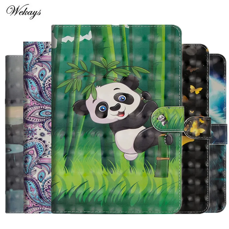Wekays Case For Samsung Galaxy Tab S2 9.7 T810 T813 T815 T819 3D Cartoon PU Leather Cover Back Protective Case Tablet Cover Capa