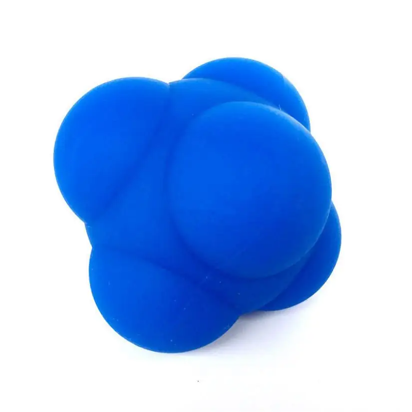 Высокое качество практичные спортивные силиконовые шестигранный мяч Фитнес тренировки реакции эластичный шар Lightweigtht Portable6cm