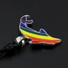 youe shone Gay Rainbow Dolphin Pendant LGBT Gay and Lesbian Pride Necklace ► Photo 3/6