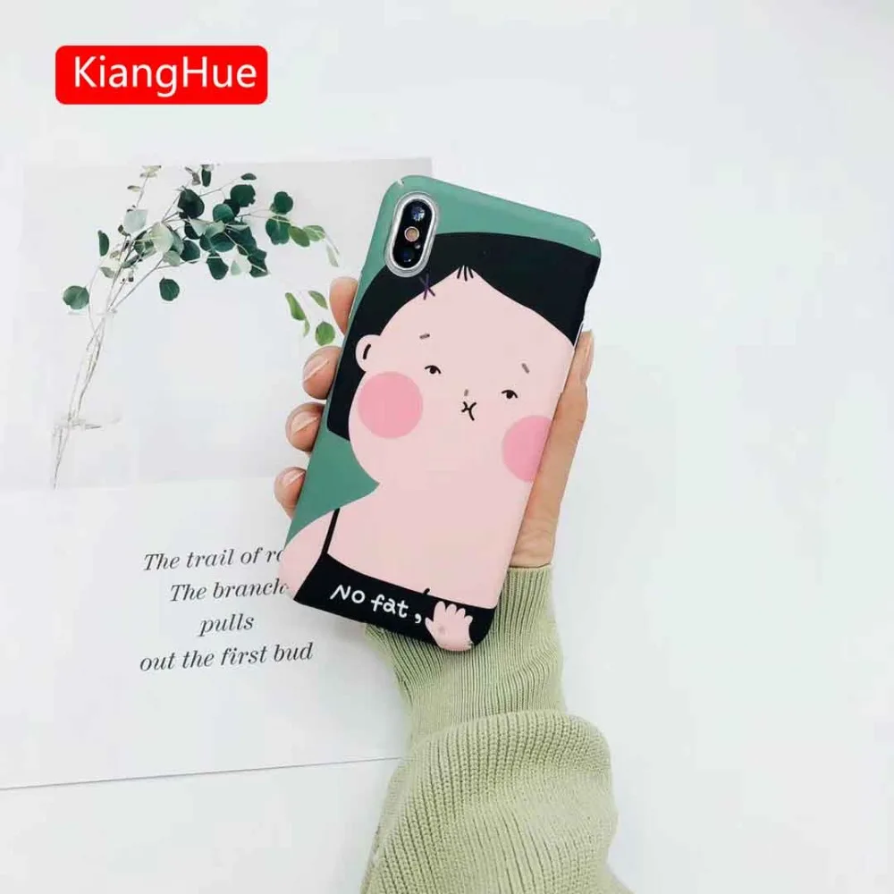Жесткий чехол из поликарбоната для iPhone 7 8 6 6s Plus без жирной леди Чехол задней