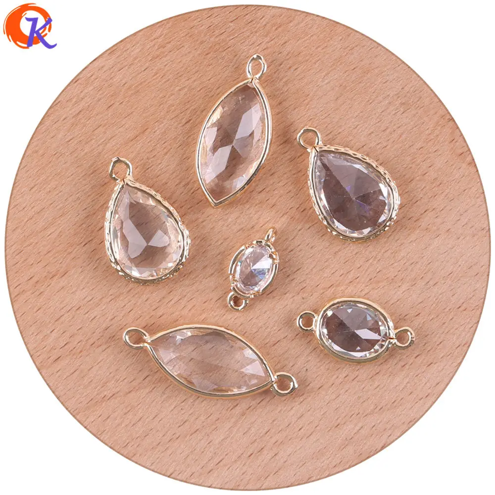 Cordial Design 50Pcs Jewelry Accessories/Earring Connectors/Crystal