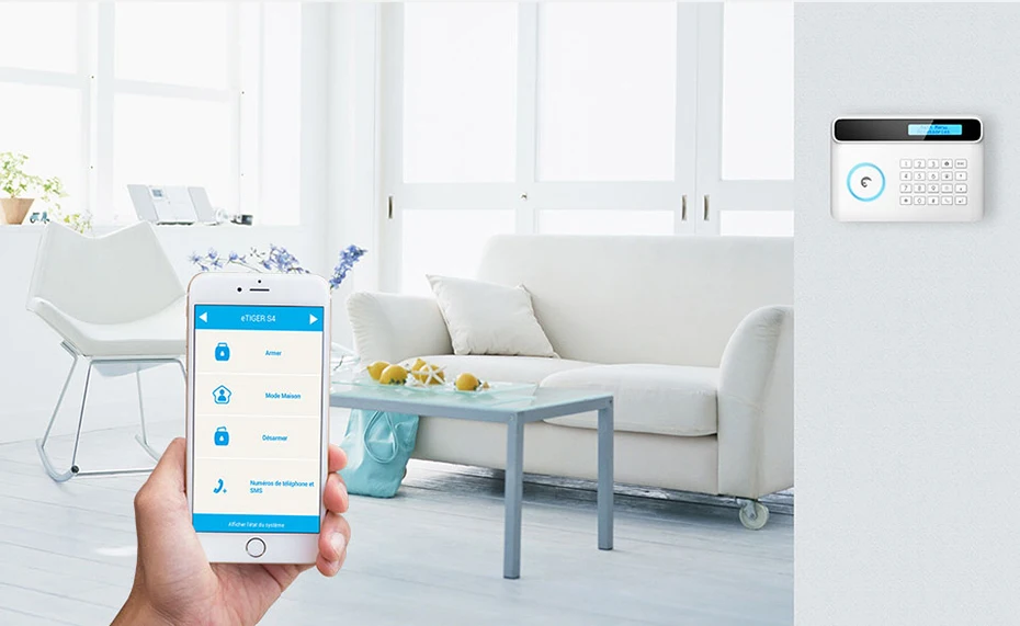 Etiger S4 IOS Android APP управление беспроводной домашней безопасности GSM сигнализация дистанционное управление с розничной коробкой