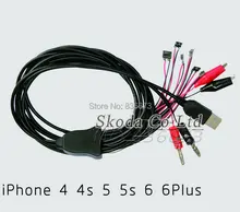 Free shipping 10pcs /set power supply line for Iphone 4/4S/5/5C/5S/6/6plus repair maintain power cable