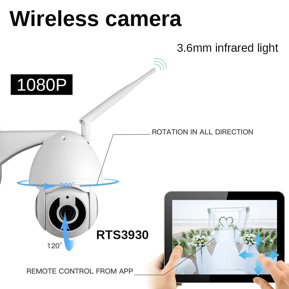 

G1 1080P PTZ IP Camera Outdoor Speed Dome Wireless Wifi Security Camera Digital Zoom IR Network Camera