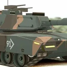 M1A1 Abrams бак Лесной Камуфляж бумага версия 3 D Модели DIY