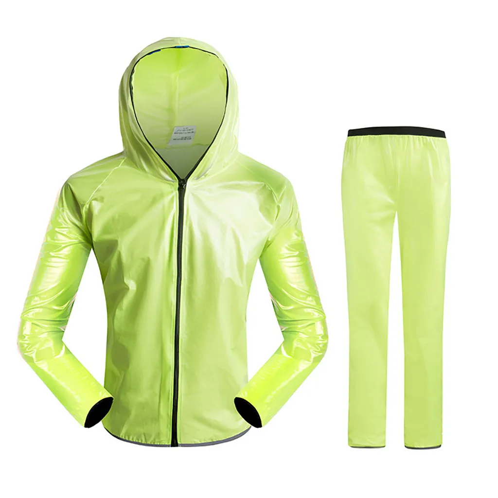 Открытый рюкзак дождевик Цельный Дождевик Пончо накидка куртка для походы, кемпинг, катание на веосипеде Водонепроницаемая велосипедная куртка - Цвет: Зеленый