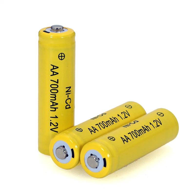 1,2 v NI-CD AA батареи 700mAh перезаряжаемые nicd батареи 1,2 V Ni-Cd aa для электрического дистанционного управления автомобиля игрушки RC ues