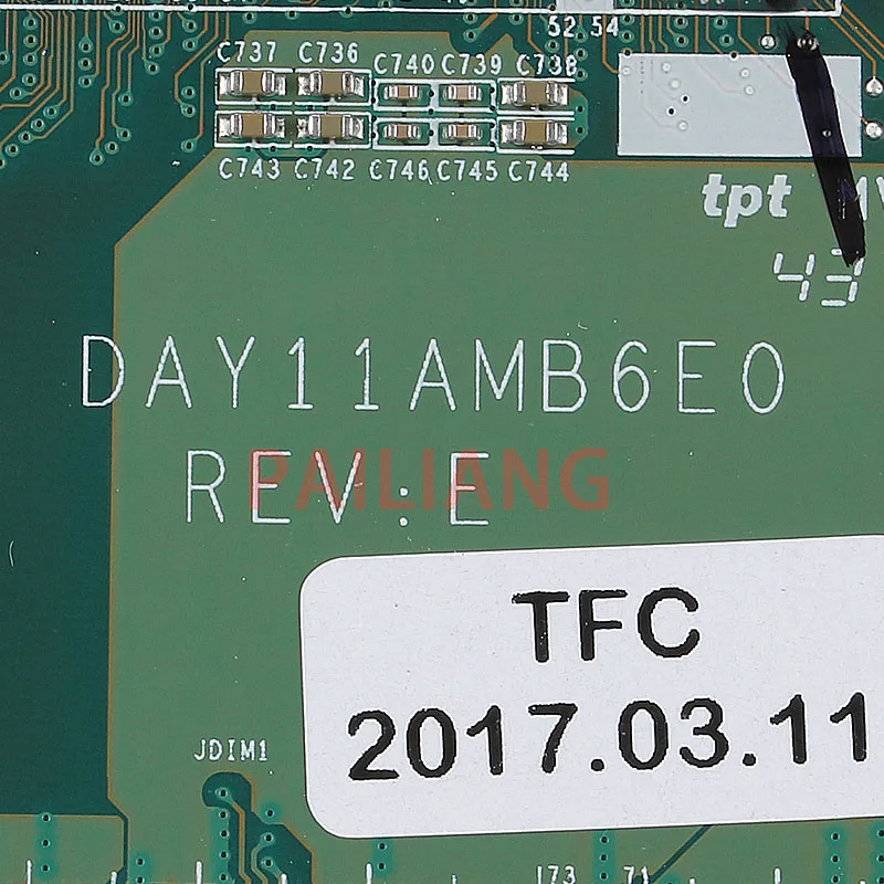  Laptop motherboard for HP PAVILION 17-F I5 PC Mainboard DAY11AMB6E0 full tesed DDR3