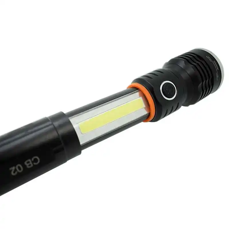 

Telescopic COB LED Flashlight 18650 Rechargeable Portable Hand Work Lamp Magnet XPE Zoomable Powerful Led Torch Lantern X900