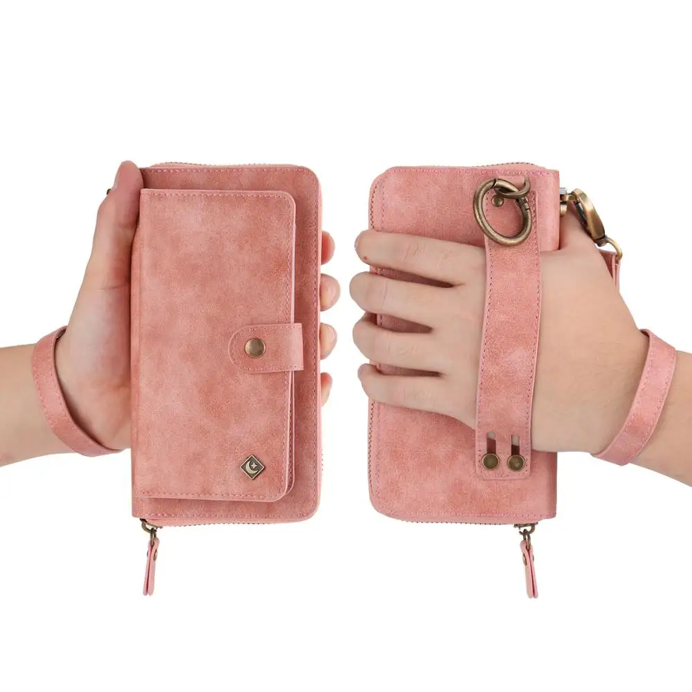 

For Samsung Galaxy Note 8 Note 9 Case Multi-functional fashion zipper Wallet Leather Case Flip Stand Cover Mobile Phone Bag
