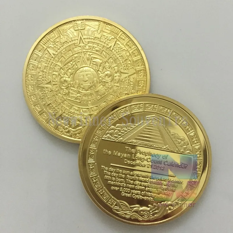 

1pcs/lot Maya Calendar Aztec Civilization 2015 Hot Sales Mayan Collection American Souvenir Coin