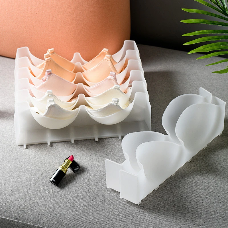 

6PC New Underwear Boxes Stable Stackable Multi-Functional Bra Clothes Storage Rack Wardrobe Finishing Combination Bra Organizer