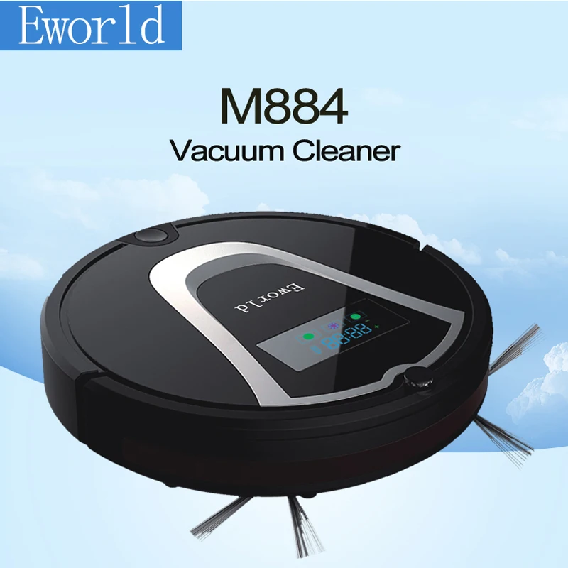 

Eworld Robot Vacuum Cleaner with Remote Control/Intelligent Vacuum Cleaner Ciff Sensor,Self Charge