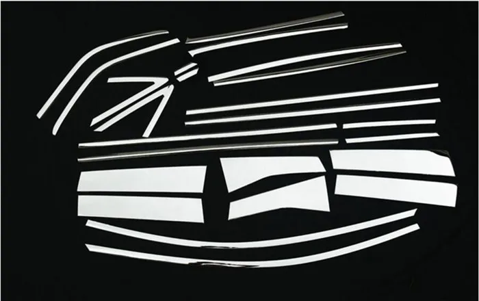 Для FORD ESCAPE KUGA 2013- хромированная накладка на подоконник рамка накладка молдинг гарнир столб Опора рамка