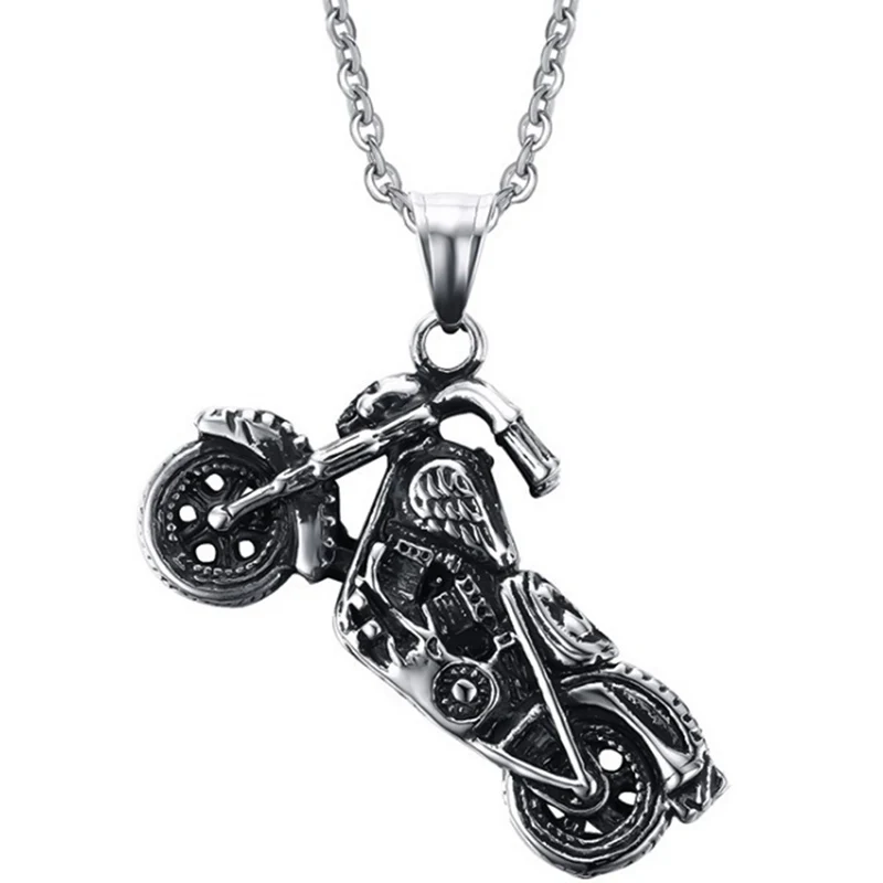 1 шт. винтажное готическое ожерелье с мотоциклом Ghost Rider моторная подвеска в виде мотоцикла ожерелье для мужчин ювелирные аксессуары Прямая поставка Новое поступление
