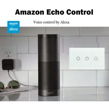 

USWIFI Curtain Switch Amazon Amazona App Control Glass Panel Mobile Remote Control with Google Smart Home CollaborationAC100-240