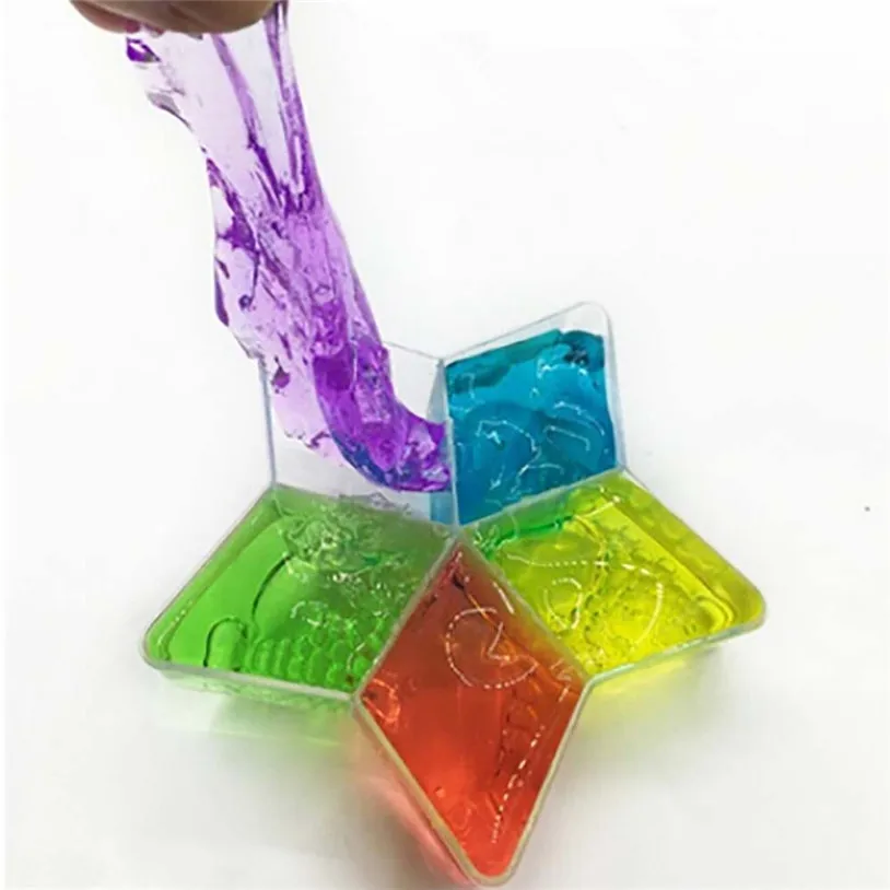  5 Pcs/lot Colorful Clay Slime DIY Non-toxic Crystal Mud Play Transparent Magic Plasticine Kid Toys Jul 3