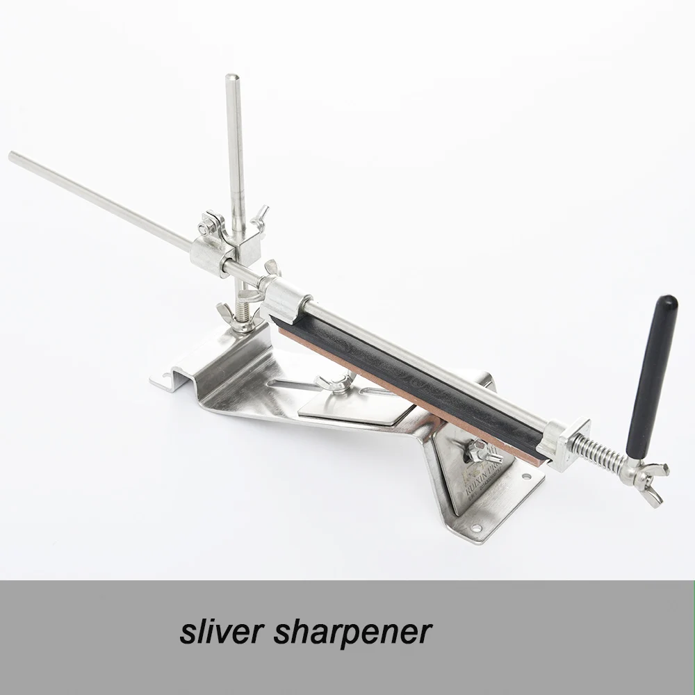 Точилка для ножей Система заточки стали Профессиональный алмаз точильного камня камни стержни фиксированный угол шлифовального устройства - Цвет: sliver sharpener 1