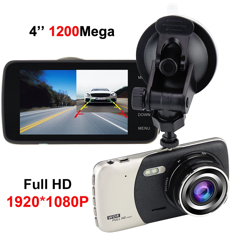 

Dash Cam Dashcam Car DVR Rear View Camera Full HD 1080P 4'' Screen G-sensor Video Auto Recorder Camara Coche DVRS Registrator