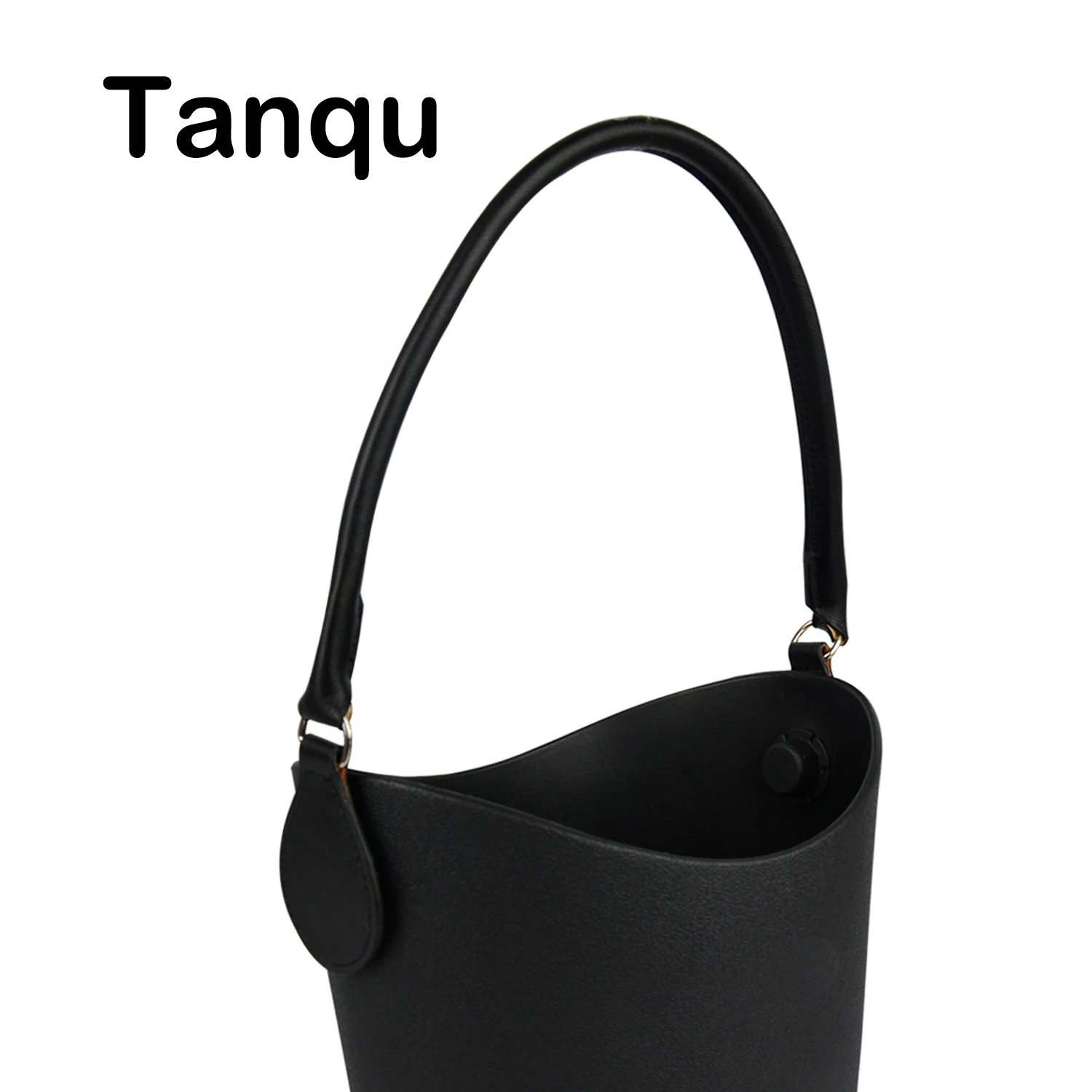 TANQU, 1 шт., лаконичная круглая кожаная ручка с d-образной пряжкой, капли для классического мини Obag, корзина, ведро, городской шик, женская сумка