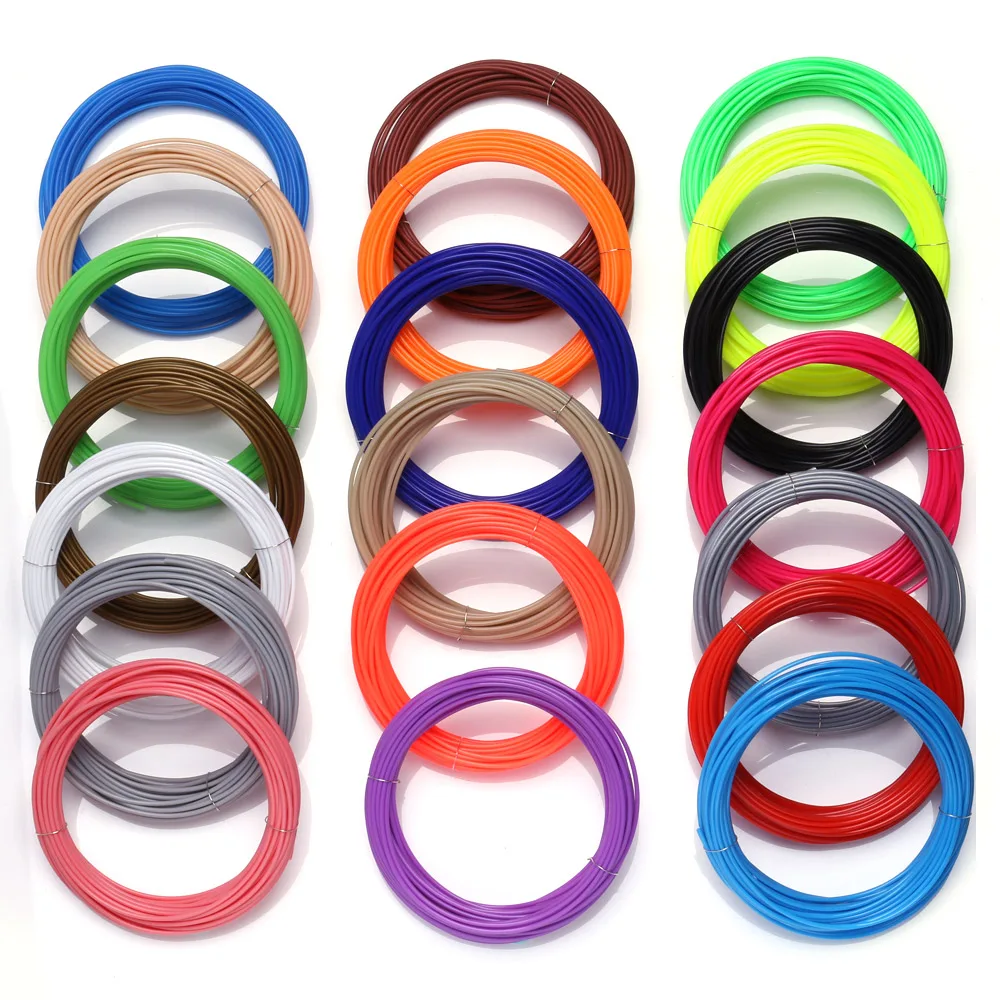 20 اللون أو 10 اللون أو 5 اللون/مجموعة 3D القلم خيوط ABS/PLA 1.75 مللي متر البلاستيك المطاط مواد الطباعة ل 3D طابعة القلم خيوط