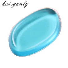 1 unids 100% estrellas blender esponja puff maquillaje de silicona para líquido fundación bb cream beauty essentials forma ovalada envío libre j19