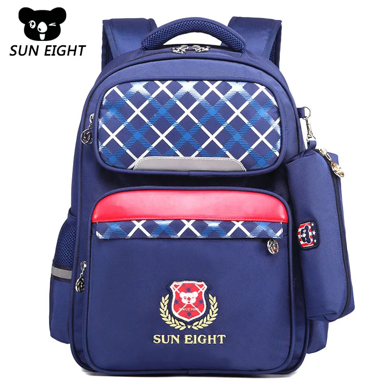 

SUN EIGHT 2019 Orthopedic Children School Bags Girls Boys Schoolbags Kids Backpacks Kids Satchel Primary School Backpacks