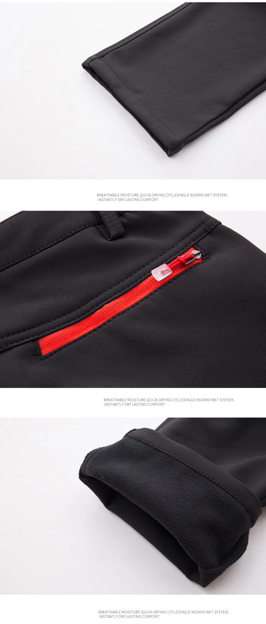 Calças para Caminhadas Homem à Prova Inverno ao ar Esportes de Acampamento Novas Dsoftágua Softshell Livre Ciclismo Esqui Velo Calças 002 2019 9 Cheap Calças de caminhadas