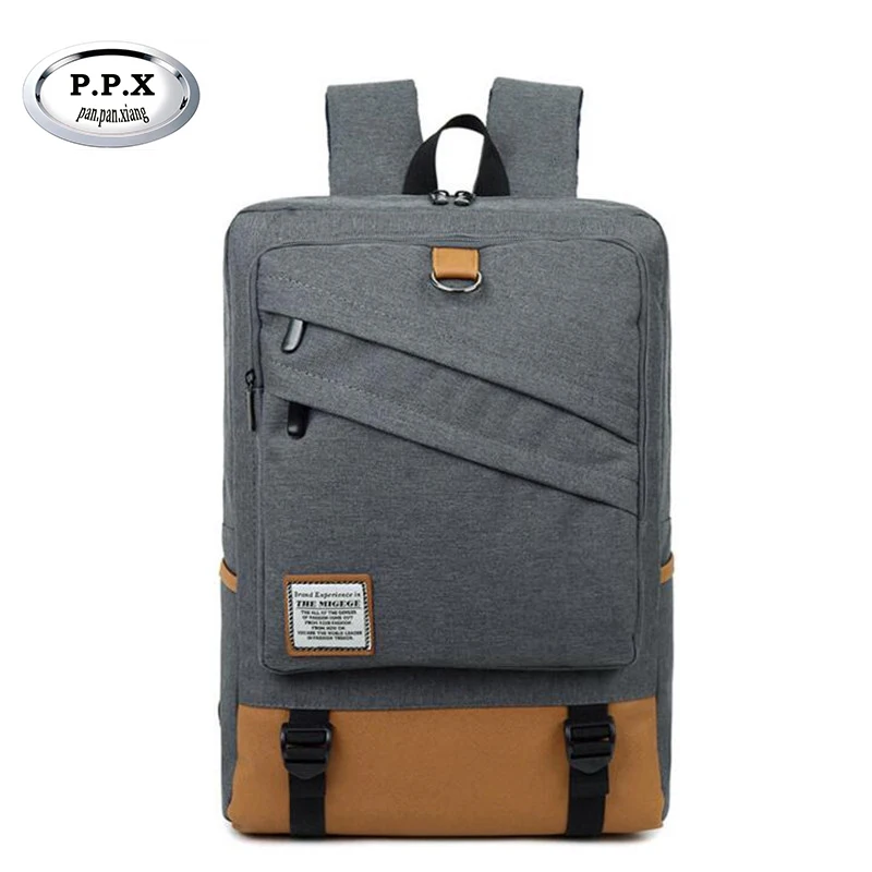 P.P.X Large Capacity 15.6 Inch Laptop Bag Man Backpack Bag Black Backpack Women School Bags   Mochila Masculina P269