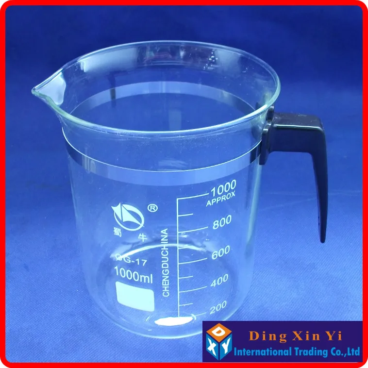 Glass beaker with handle 1000ml,Lab Supplies,Lab beaker,Good quality