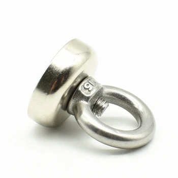 

Strong Lifting Magnet Diameter 32mm Pot with Ring Super Holding Mounting Salvage Deep Sea Neodymium Permanent Fishing Magnetics