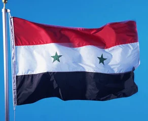 

100% polyester Syria Flag measure 60x100cm/90x150cm/120x200cm/150x250cm/180x300cm banner