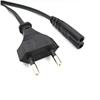 Cable de alimentación de 2 clavijas para ordenador portátil, enchufe europeo, Cable de alimentación, IEC 320, IEC320, C7, 1 Uds. ► Foto 1/3