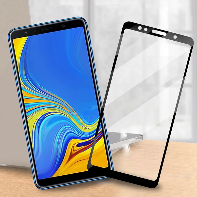 

For Samsung Galaxy A7 A8 A9 2018 Tempered Glass Full Screen Protector for Samsung A7 2018 A750 Screen Protection Glass Film