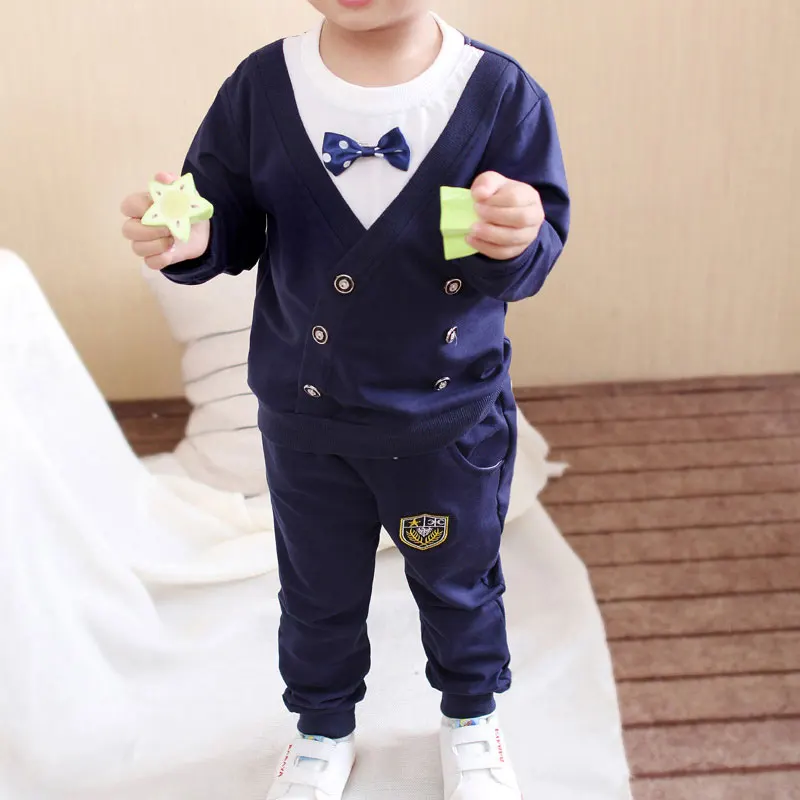 

Spring Autumn Baby Boy Clothes Set Children Clothing Sets Sweater fabric Kids Clothes Baby Boys T-shirts+Pants 2PCS Tracksuit