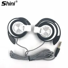 Наушники SHINI Q170 с шумоподавлением, гарнитура с заушником, HiFi бас наушники с микрофоном для Xiaomi iPhone 5/6s компьютера