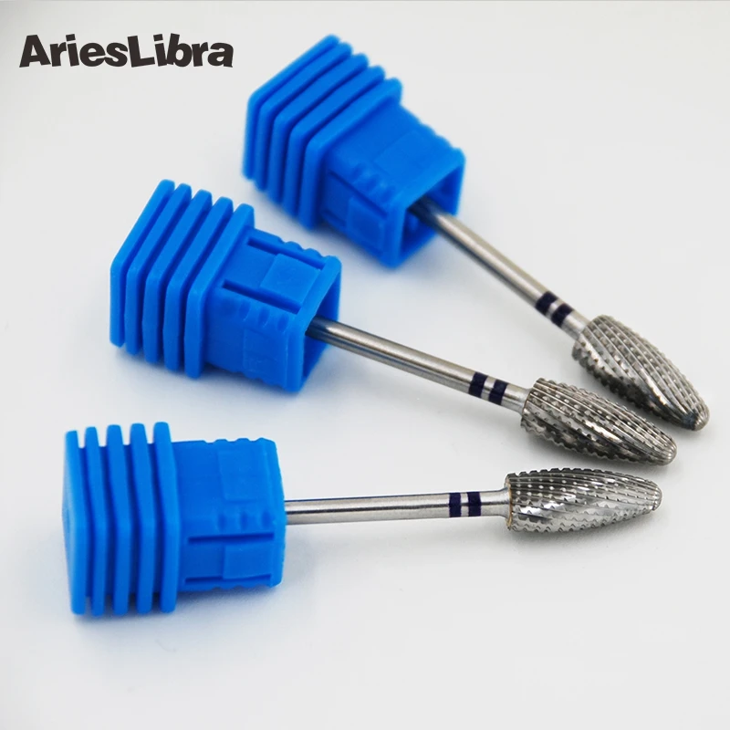 

AriesLibra 2PCS Bullet Alloy Nail Art Drill Bit Manicure Nail Drill Polish Tools Remove UV Gel Nail & Dead Skin Electric File