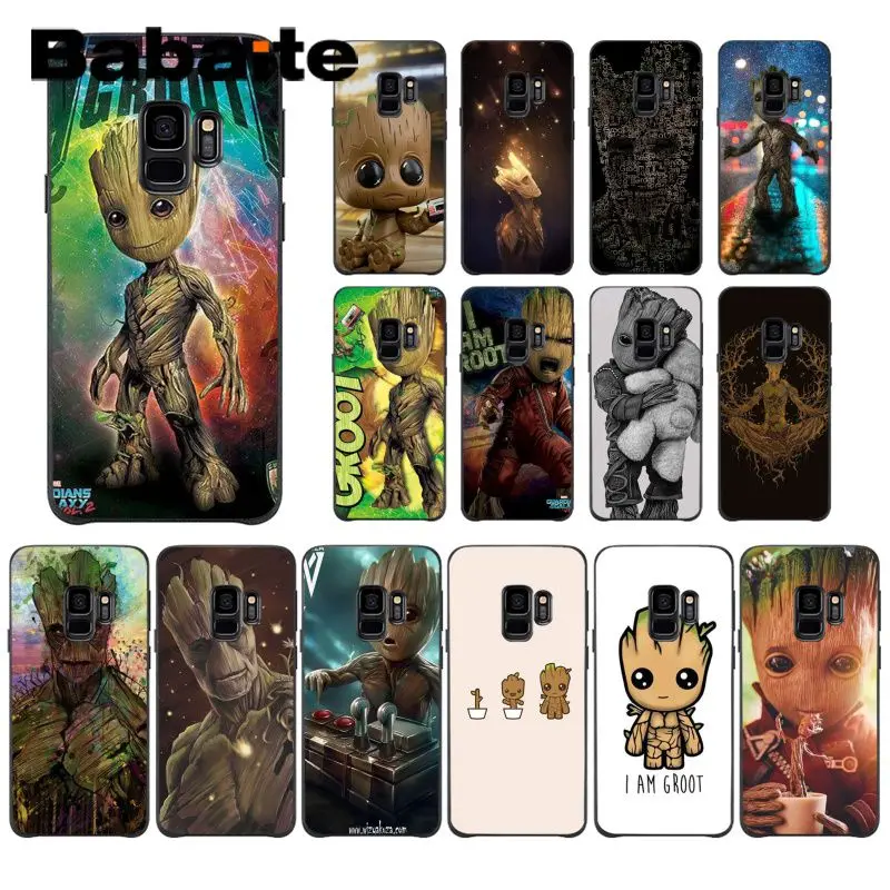 

Babaite Guardians ofGalaxy Black TPU Soft Silicone Phone Case Cover For Samsung Galaxy S4 S5 S6 S7 S8 S9 Fundas Capa