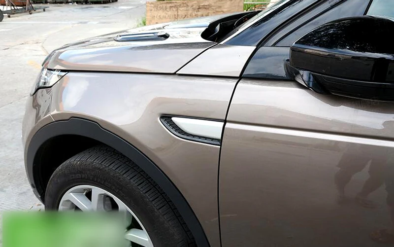 

2PCS Chrome ABS Outer side Fender Emblem Decorative Cover Trim For Land Rover Discovery Sport 2015 2016 2017