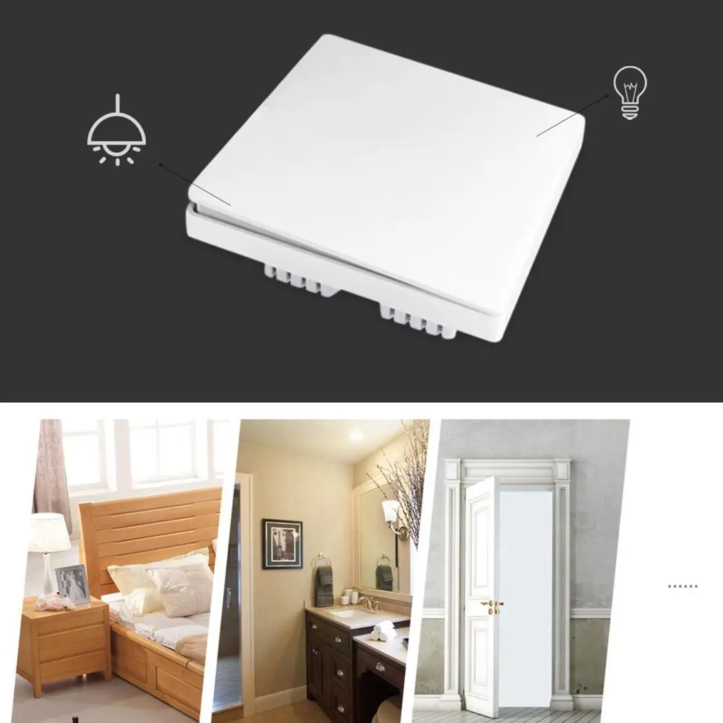 

Home Smart Wireless Remote Control One Button Wall Light Switch