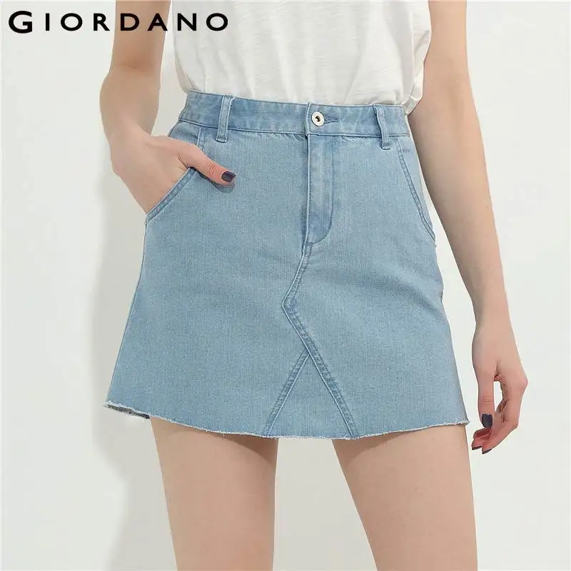 Buy Giordano Women Denim Skirt A Shape Skirt For Women