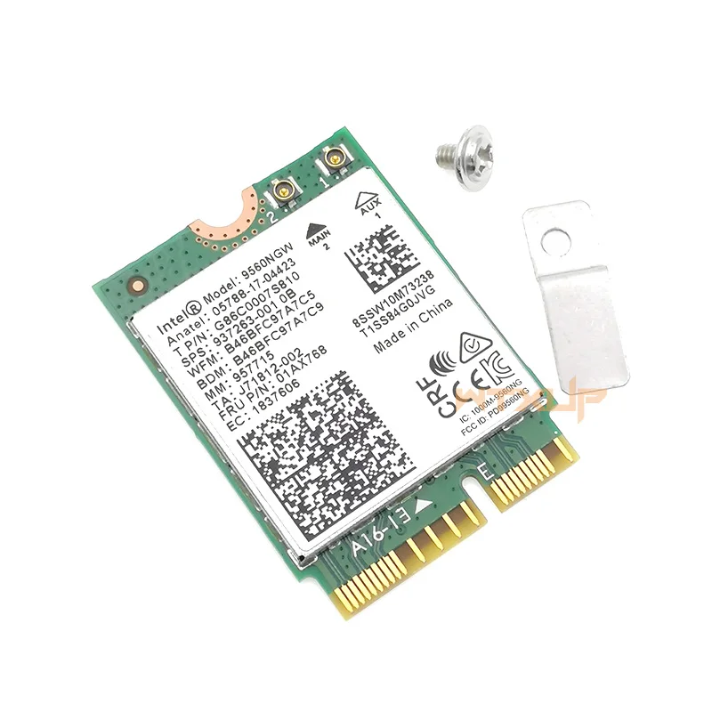 Двухдиапазонная 1,73 Гбит/с для Intel 9560NGW 802.11ac NGFF Key E 2,4G/5G WiFi+ BT5.0 карта Bluetooth 5,0 9560AC сетевая карта для ноутбука