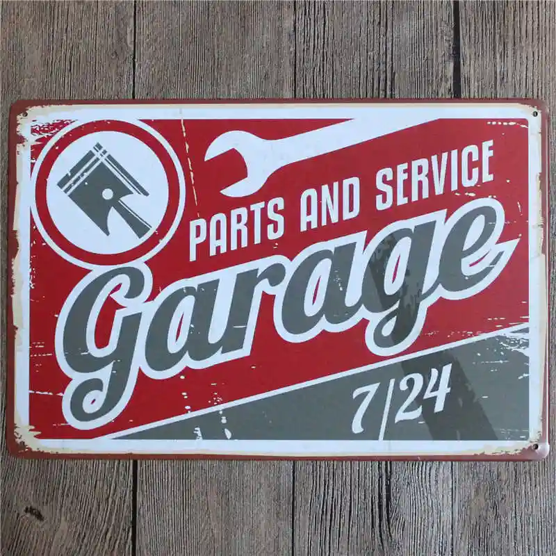 Auto Parts Car Malt Retro Vintage Tin Plate Metal Tin Signs Wall