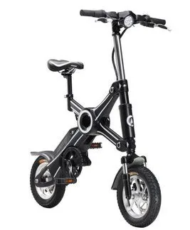 Бренд Алюминий-магниевый сплав 36v 250W интеллигентая(ый) для электрического велосипеда X3 мини велосипед Портативный литий Батарея Смарт для е-байка - Цвет: A black